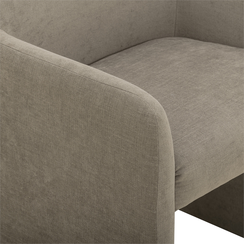 Crawley Performance Linen Chenille Dining Chair in Mink