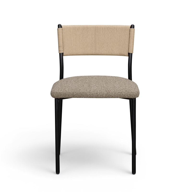 Celine Brown Performance Boucle Dining Chair - Set of 2