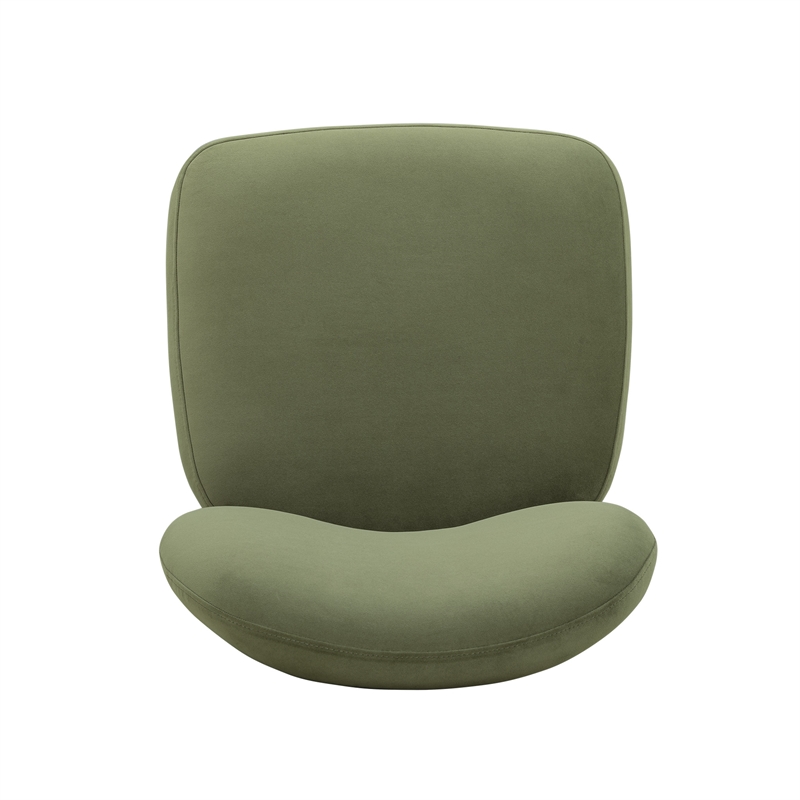 Foxy Olive Green Performance Velvet Dining Chair