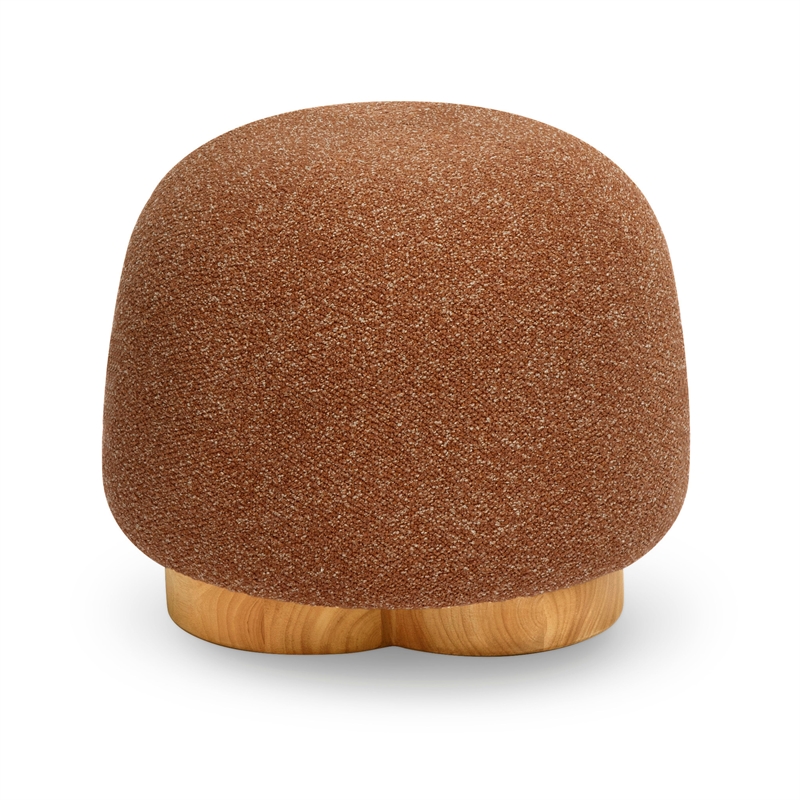 Oopa Bronze Boucle Performance Swivel Ottoman