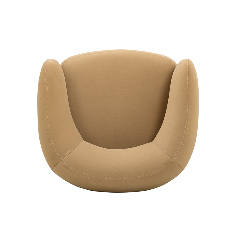 Foxy Camel Performance Velvet Accent Chair