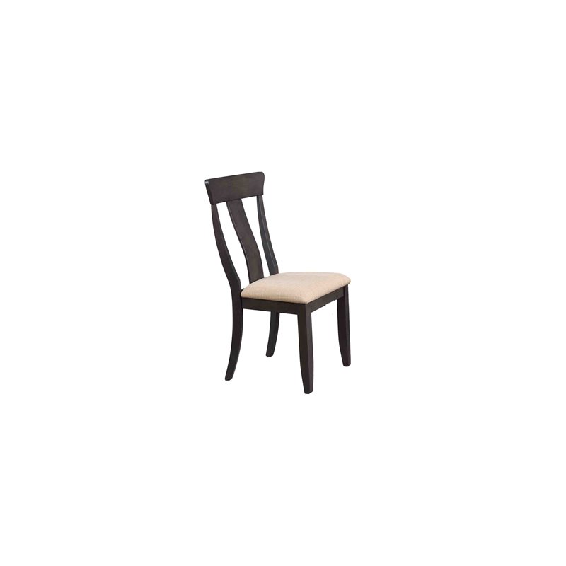 5-Pc Rubberwood Dining Set in Gray/Black Stone