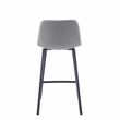 Adam Counter Height Contemporary Stool In Light Grey Finish