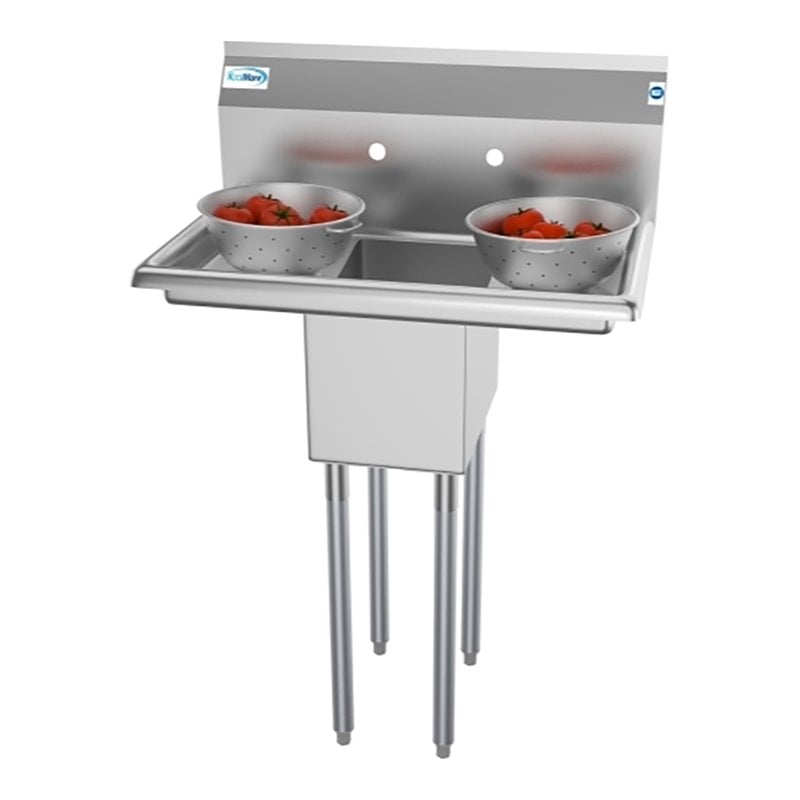 Koolmore 10x14x10 NSF Stainless Steel Kitchen Prep/Utility Sink in Silver