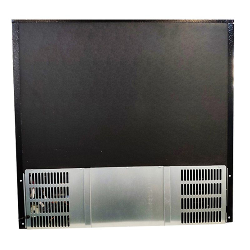 Koolmore 2-Door Metal Back Bar Cooler Counter Height Refrigerator in Black