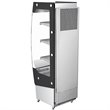Koolmore Open Air Merchandiser Stainless Steel Grab & Go Refrigerator in Silver