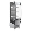 Koolmore Open Air Merchandiser Stainless Steel Grab & Go Refrigerator in Silver
