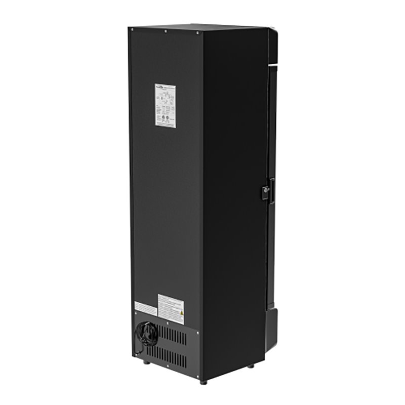 Koolmore Single Swing Door Steel/Aluminum Upright Beverage Refrigerator in Black