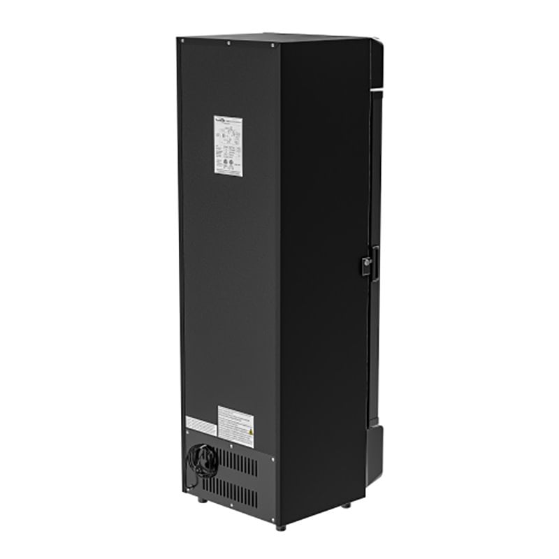 Koolmore 1 Glass Door Metal & Plastic Display Refrigerator Merchandiser in Black