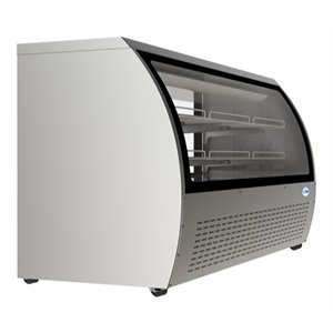 Koolmore 82&quot Stainless Steel Deli Case and Meat Display Refrigerator in Silver