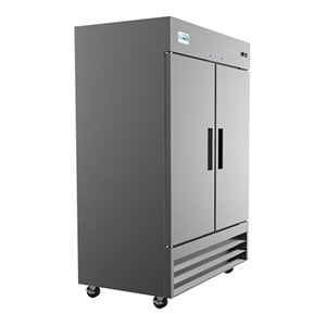 Koolmore 54&quot 2 Doors Stainless Steel Reach-In Refrigerator Cooler in Silver