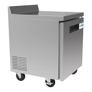 Koolmore 27&quot Stainless Steel Worktop Commercial Refrigerator in Silver