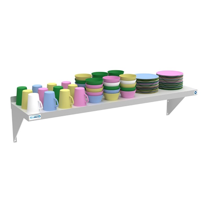 Koolmore 12x48 NSF Stainless Steel Wall Mount Shelf for Kitchen in Silver