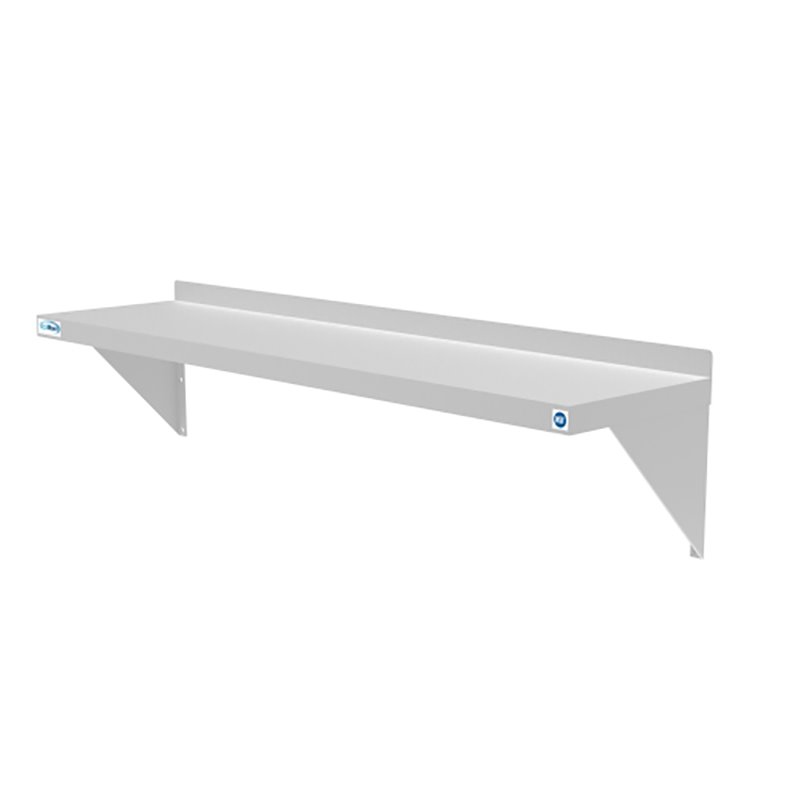 Koolmore 12x48 NSF Stainless Steel Wall Mount Shelf for Kitchen in Silver