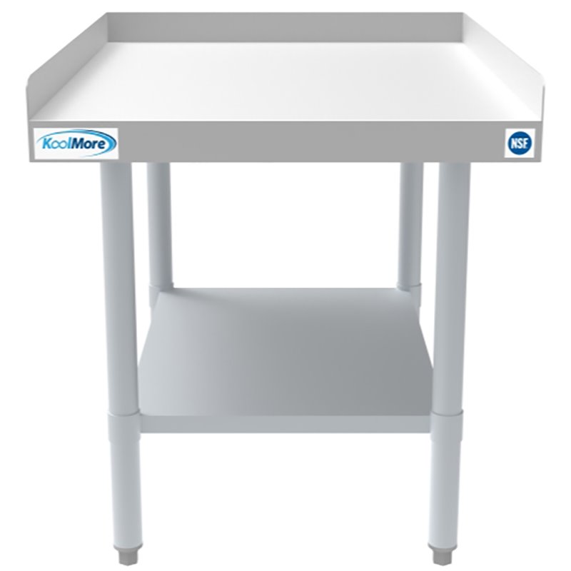 Koolmore 30x24 Heavy Duty 16-Gauge Stainless Steel Equipment Stand in Silver