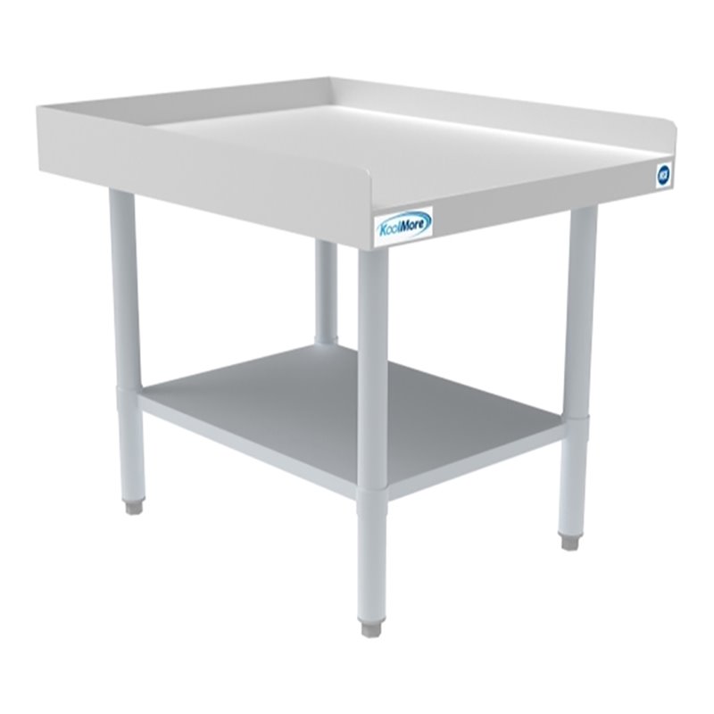 Koolmore 30x24 Heavy Duty 16-Gauge Stainless Steel Equipment Stand in Silver