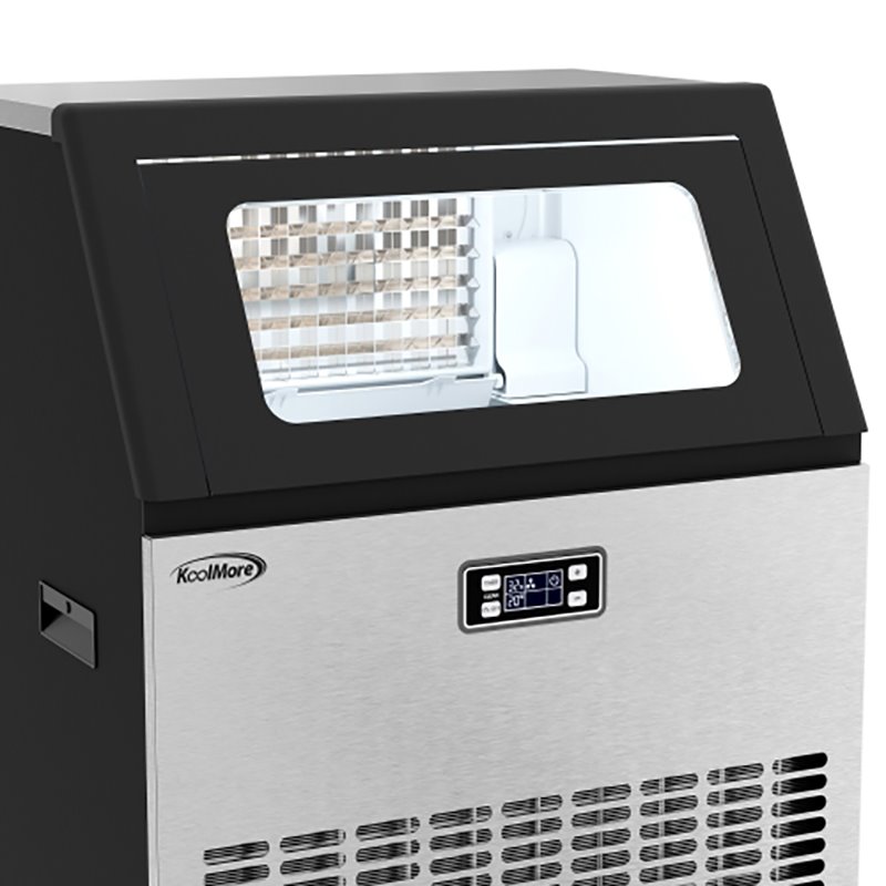 Koolmore CIM265 Undercounter Metal Ice Maker Machine in Black