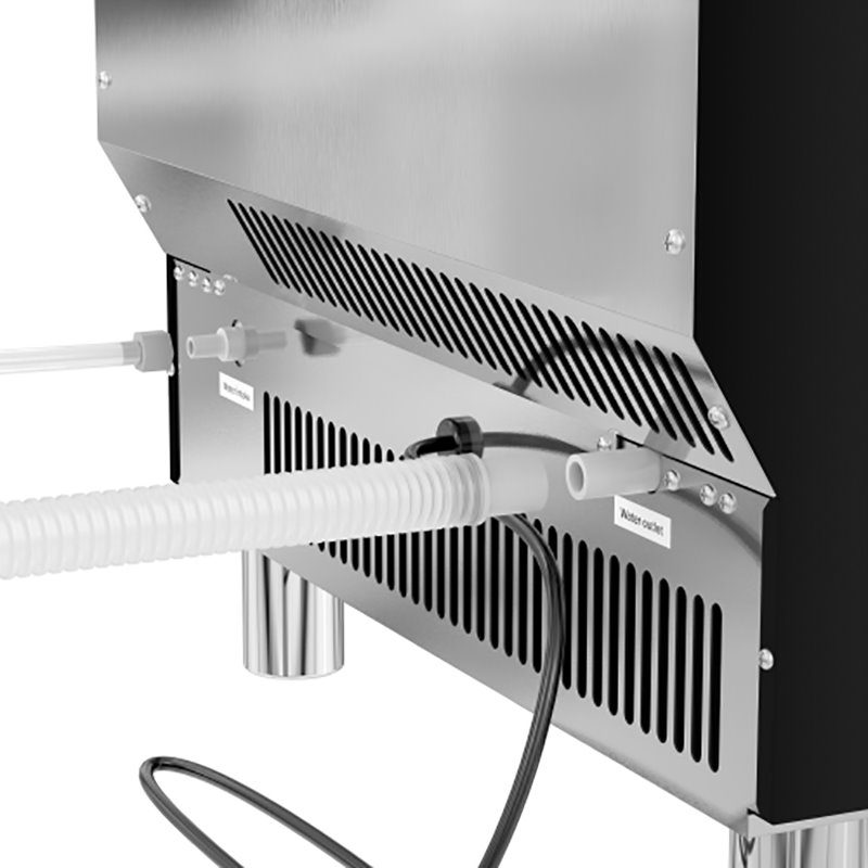 Koolmore CIM265 Undercounter Metal Ice Maker Machine in Black