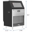 Koolmore CIM265 Undercounter Metal Ice Maker Machine in Black
