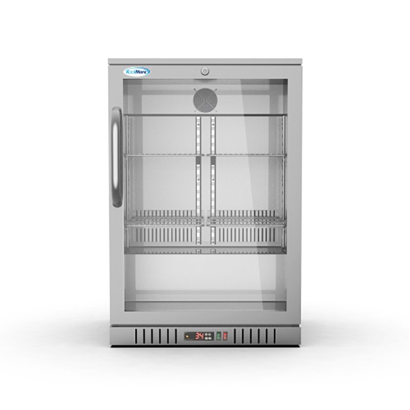 Koolmore 1 Door Stainless Steel Back Bar Cooler Refrigerator in Silver