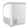 Koolmore Metal Ice Cream Freezer Display Case with 2 Storage Baskets in White