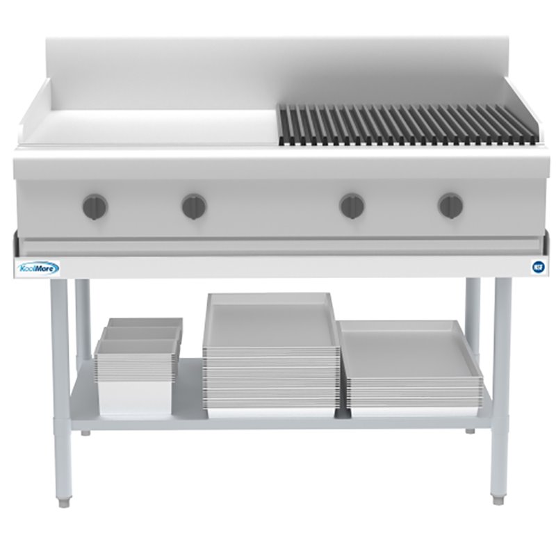 Koolmore 30x48 Heavy Duty 16-Gauge Stainless Steel Equipment Stand in Silver