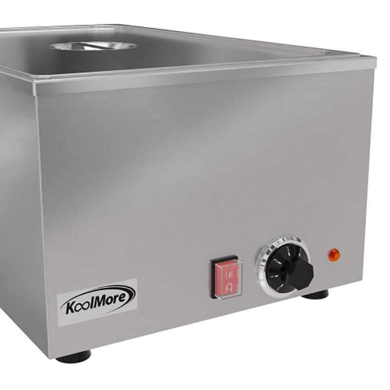 Koolmore CFW-1 Bain Marie Countertop Stainless Steel Food Warmer in Silver
