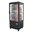 Koolmore LED Metal Countertop Refrigerator Display Case in Black