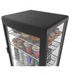 Koolmore LED Metal Countertop Refrigerator Display Case in Black/Silver