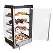 Koolmore 4-Tier LED Glass/Stainless Steel Bakery Display Pastry Case in Black