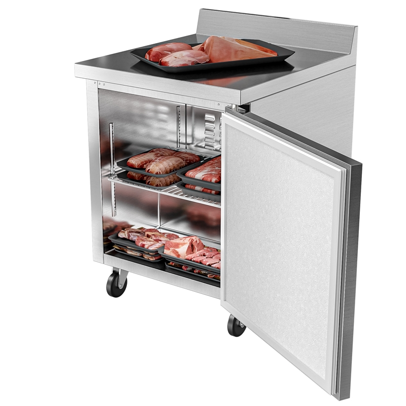 27 in. One-Door Worktop Freezer With 3.5 in. Backsplash - 6.3 Cu Ft.