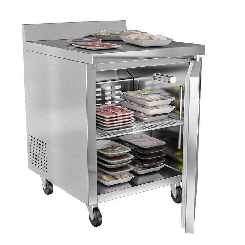 27 in. One-Door Worktop Freezer With 3.5 in. Backsplash - 6.3 Cu Ft.