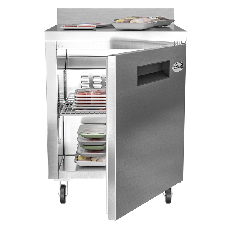 27 in. One-Door Worktop Freezer With 3.5 in. Backsplash - 6.3 Cu Ft.