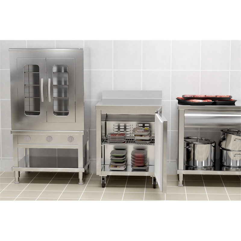 27 in. One-Door Worktop Freezer With 3.5 in. Backsplash - 6.3 Cu Ft.