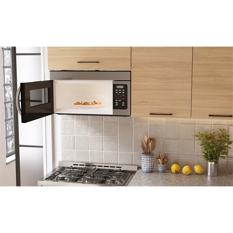 KoolMore 1.6 cu. ft. Over the Range Stainless Steel Microwave.