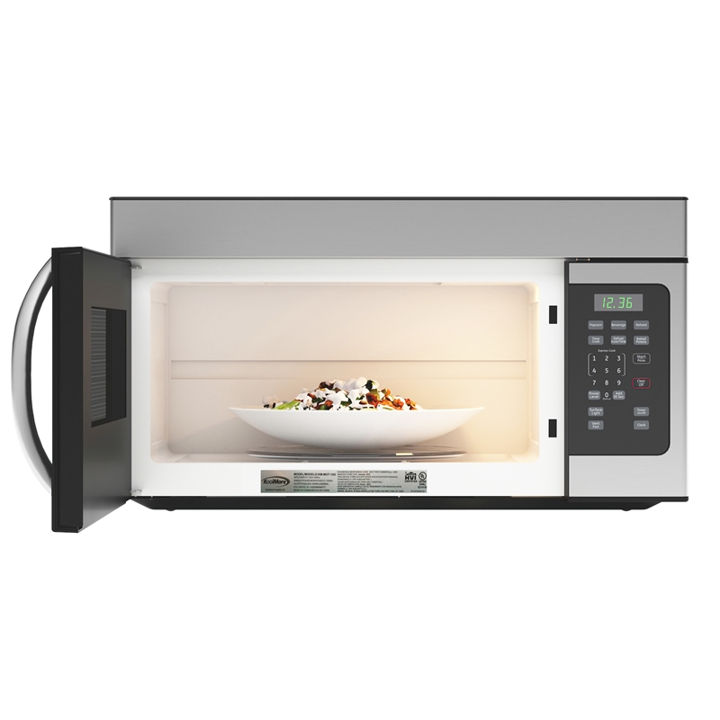 KoolMore 1.6 cu. ft. Over the Range Stainless Steel Microwave.