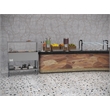 Three Pan Open Well Electric Steam Table with Undershelf and Sneeze-Guard