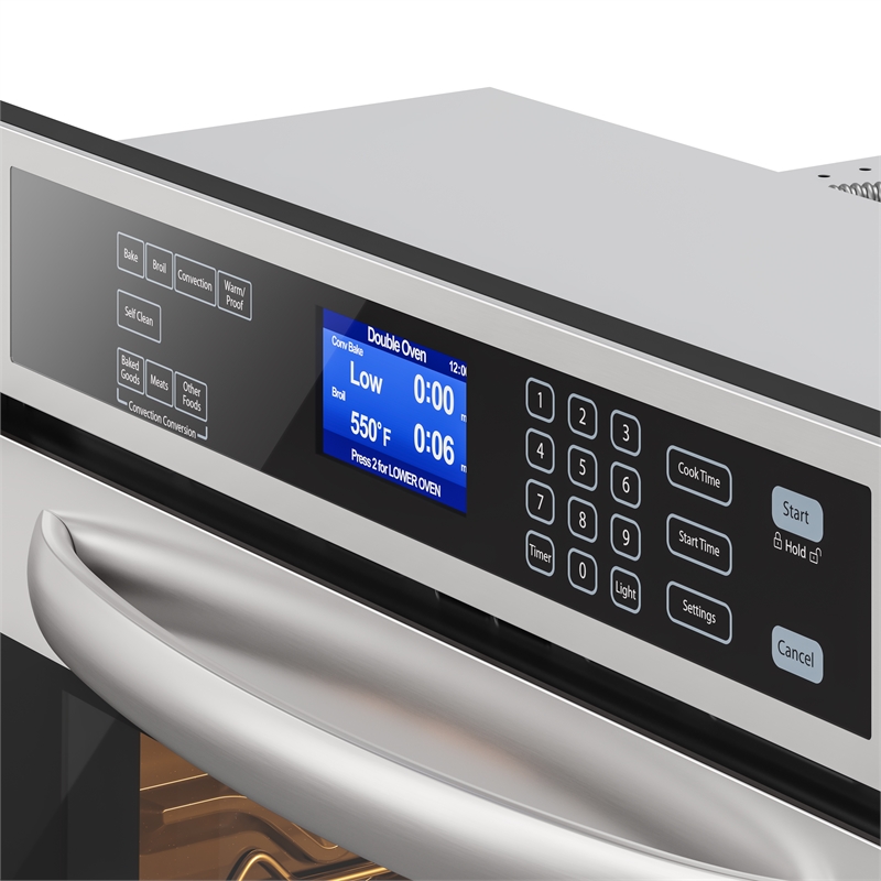 5 cu. ft. Stainless-Steel Premium Convection Double-Unit Wall Oven.