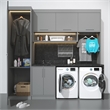 8 cu. ft. Large Stackable Vented Electric Front Load Dryer in White - 240V.
