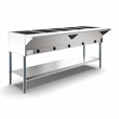 Five Pan Open Well Electric Steam Table with Undershelf 240V