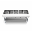 Five Pan Open Well Electric Steam Table with Undershelf 240V