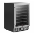 23.4 in. Stainless Steel Glass-Door Built-In Beverage Cooler - 5 Cu. ft.