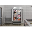 Koolmore 39 in. Commercial Stainless Steel 2-Door Reach-In Freezer in Silver