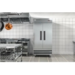 Koolmore 39 in. Commercial Stainless Steel 2-Door Reach-In Freezer in Silver