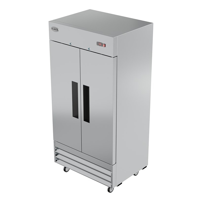 Koolmore 39 in. Commercial Stainless Steel 2-Door Reach-In Freezer in Silver