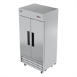 Koolmore 39 in. Commercial Stainless Steel 2-Door Reach-In Freezer in Silver
