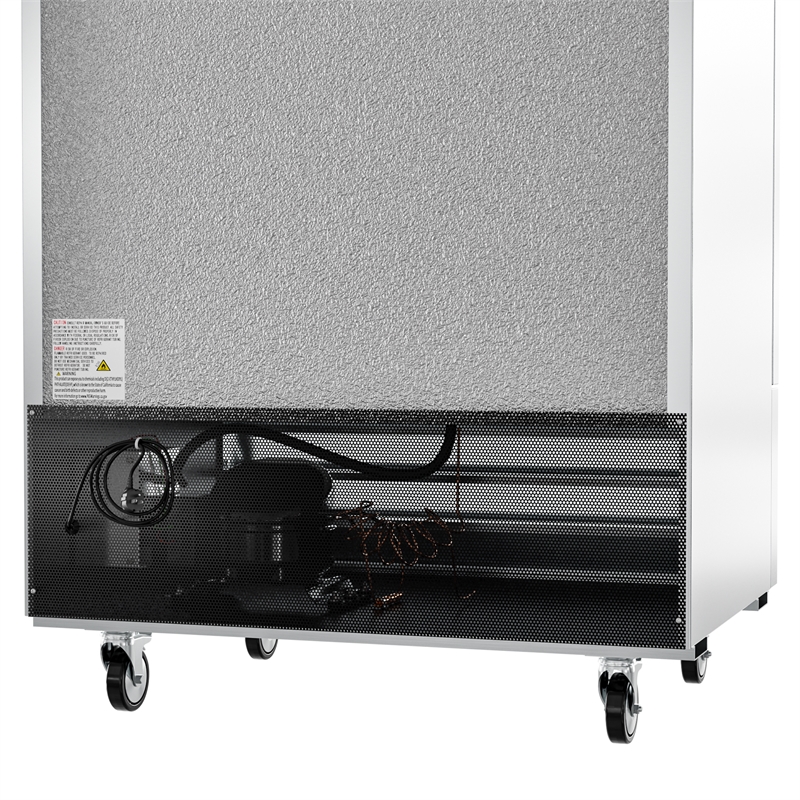 Koolmore 39 in. Commercial Stainless Steel 2-Door Reach-In Freezer in Silver