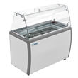 KoolMore 13 Cu. ft. Commercial Gelato Dipping Cabinet w/Protective Sneeze Guard