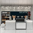 KoolMore 13 Cu. ft. Commercial Gelato Dipping Cabinet w/Protective Sneeze Guard