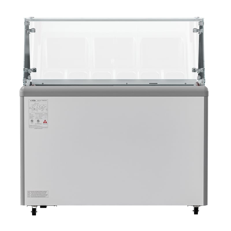 KoolMore 13 Cu. ft. Commercial Gelato Dipping Cabinet w/Protective Sneeze Guard